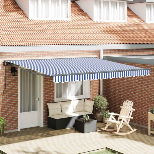 Struttura della tenda Blu e Bianco 400 × 300 cm | homemem39