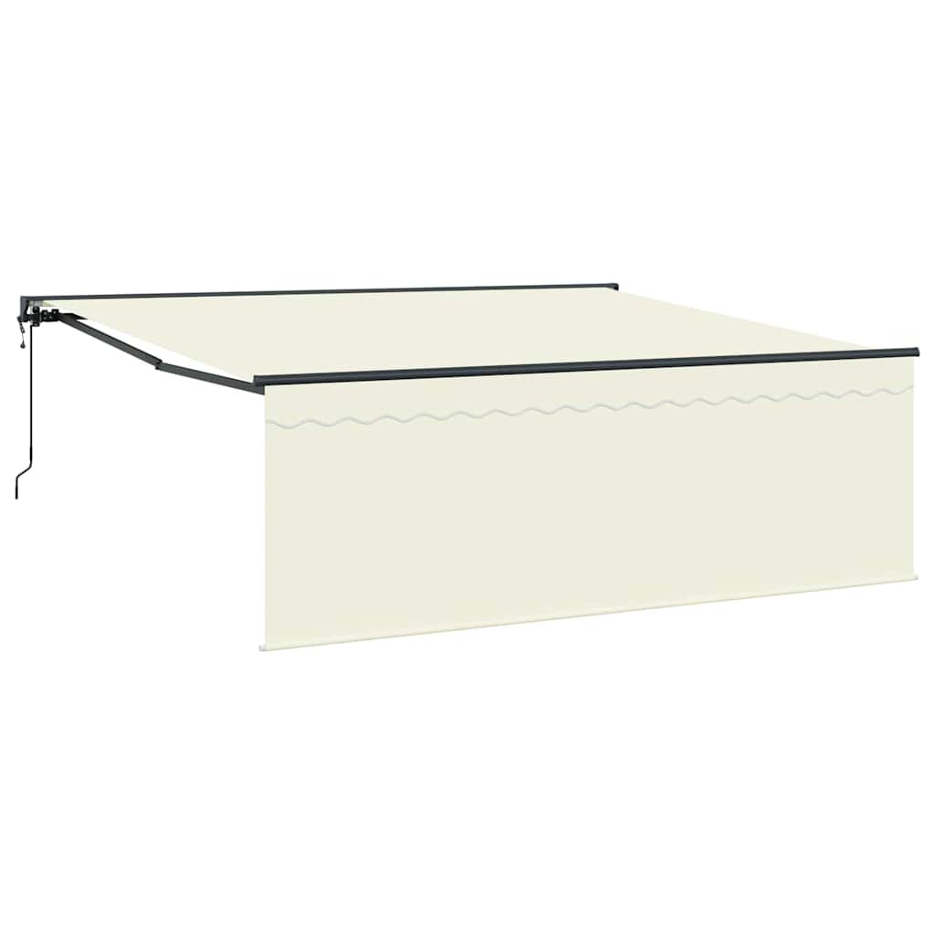 Tenda Retrattile Crema 400 × 300 cm Tessuto - homemem39