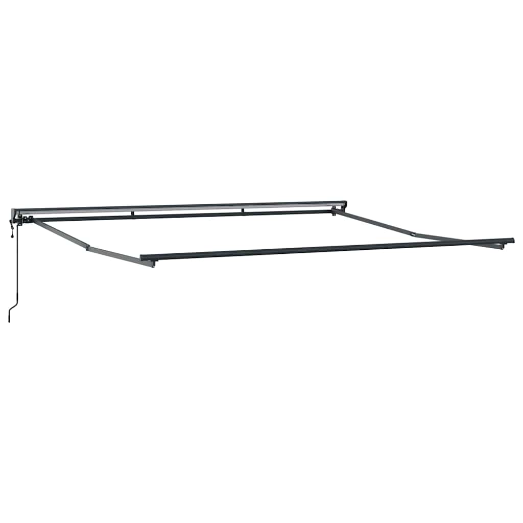 Tenda Retrattile Antracite 400 × 300 cm Poliestere e Alluminio