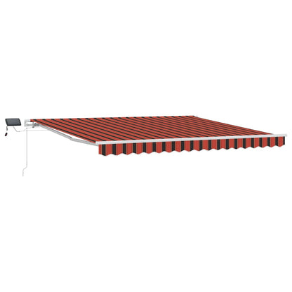 Tenda Retrattile con arancione e marrone 400 ×300 cm Tessuto - homemem39