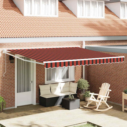 Tenda Retrattile Arancione e Marrone 400 × 300 cm