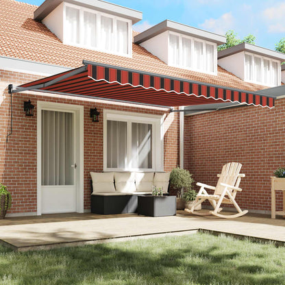 Tenda retrattile Arancione e Marrone 400 × 300 cm | homemem39