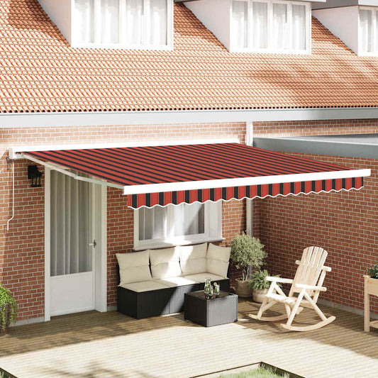 Tenda Retrattile Arancione e Marrone 400 ×300 cm - homemem39