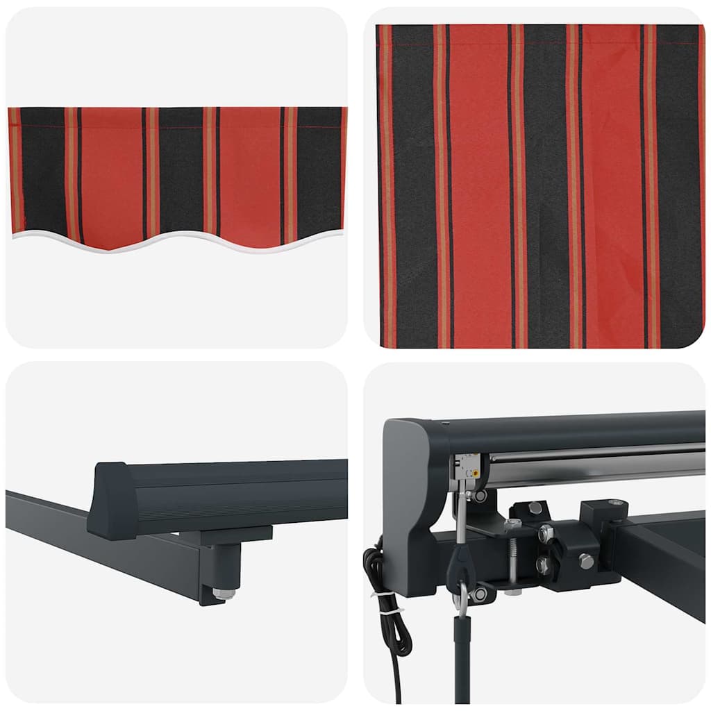 Tenda Retrattile Arancione e Nero 400 × 300 cm