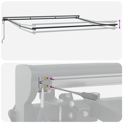 Struttura della tenda Arancione e Nero 400 × 300 cm | homemem39