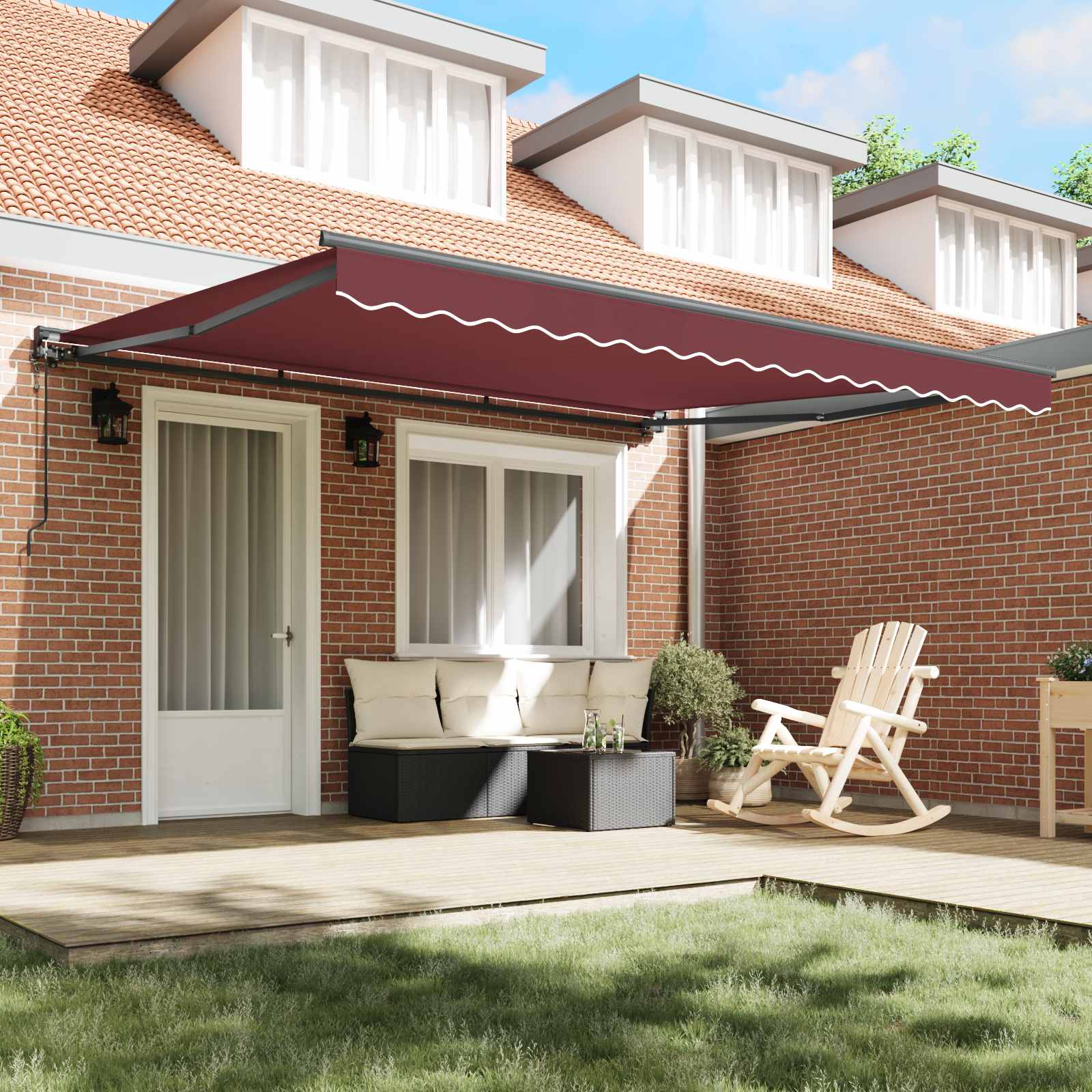 Struttura della tenda Borgogna 400 × 300 cm | homemem39