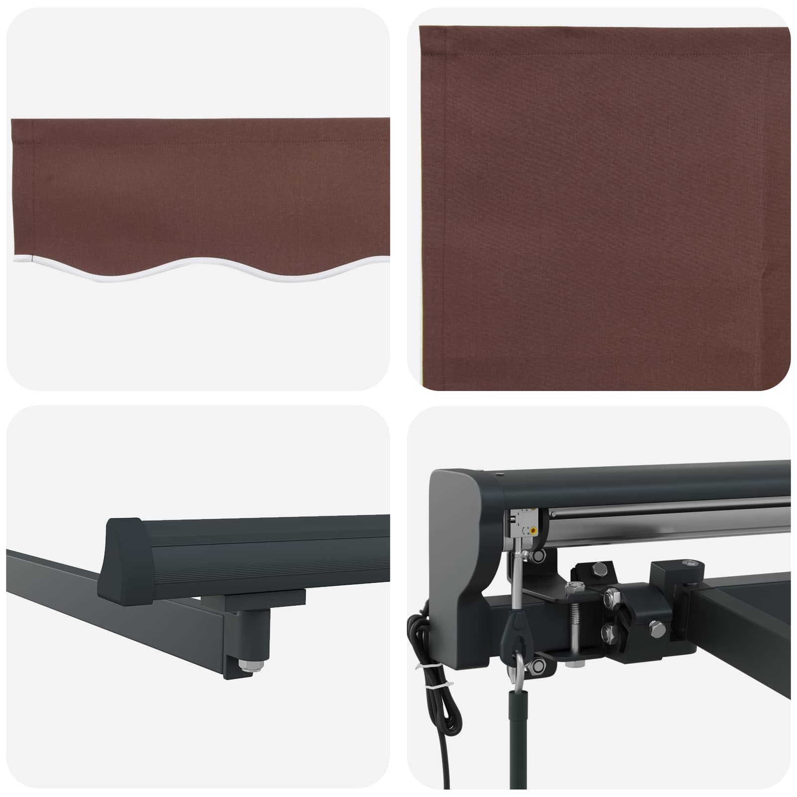 Struttura della tenda Marrone 400 × 300 cm | homemem39