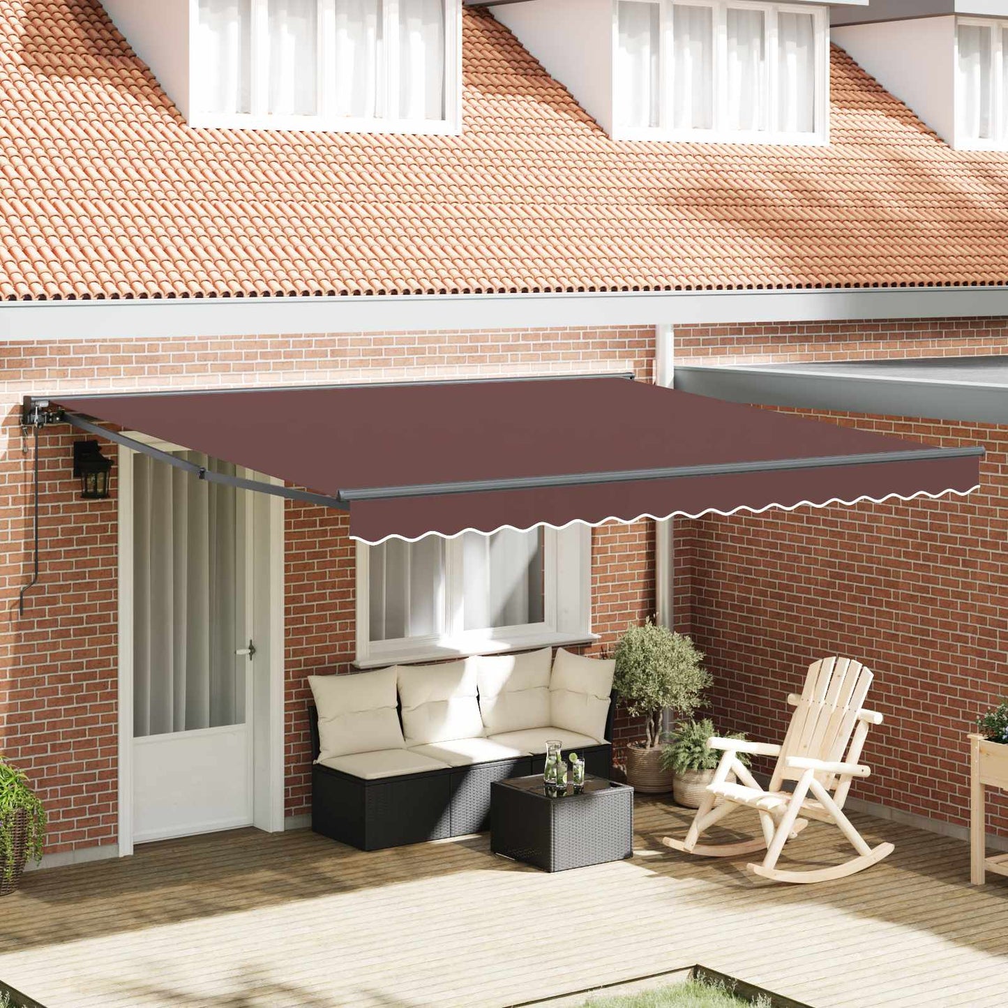 Struttura della tenda Marrone 400 × 300 cm | homemem39