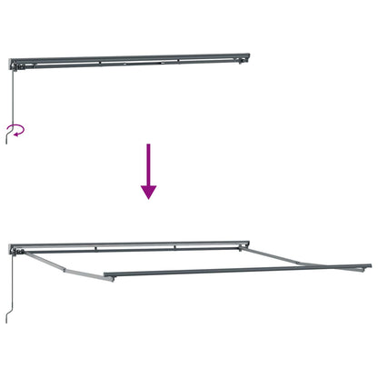 Struttura della tenda Antracite e Bianco 400 × 300 cm
