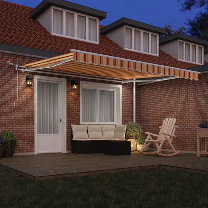 Tenda retrattile Giallo e Arancione 400 × 300 cm Poliestere | homemem39