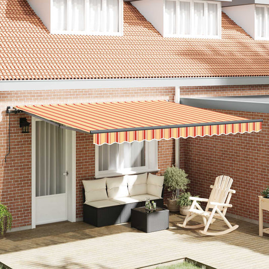 Tenda retrattile Giallo e Arancione 400 × 300 cm | homemem39