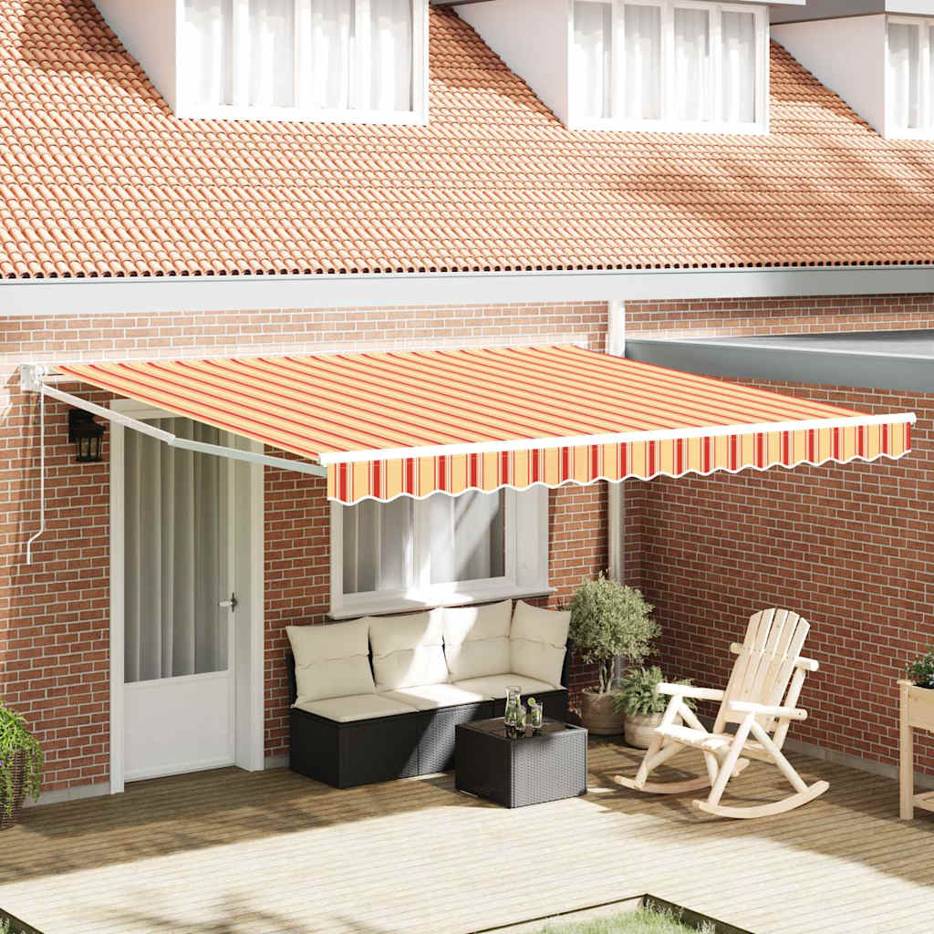 Tenda retrattile Giallo e Arancione 400 × 300 cm | homemem39