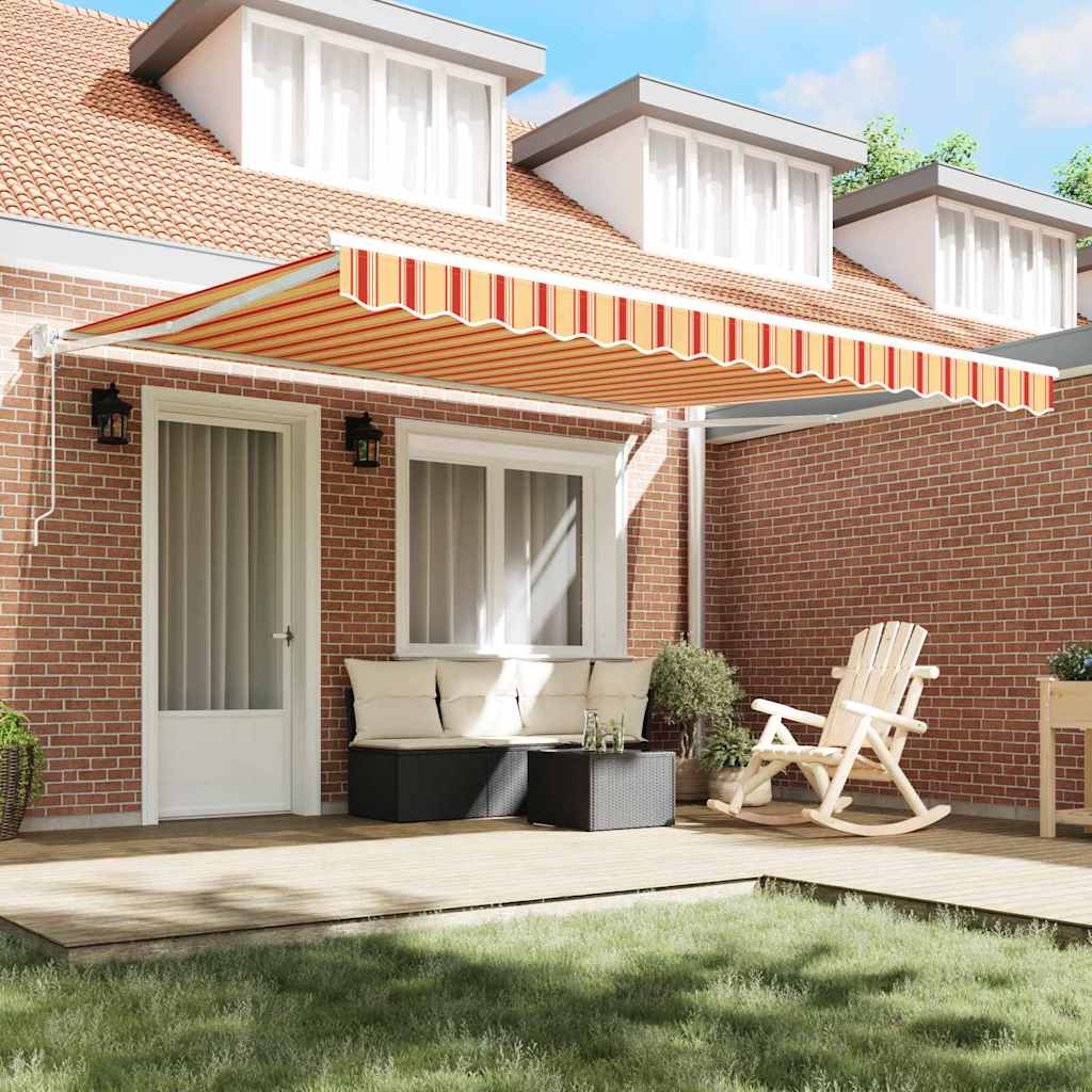 Tenda retrattile Giallo e Arancione 400 × 300 cm | homemem39