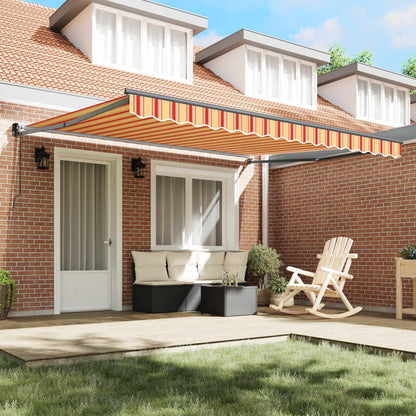 Tenda retrattile Giallo e Arancione 400 × 300 cm | homemem39