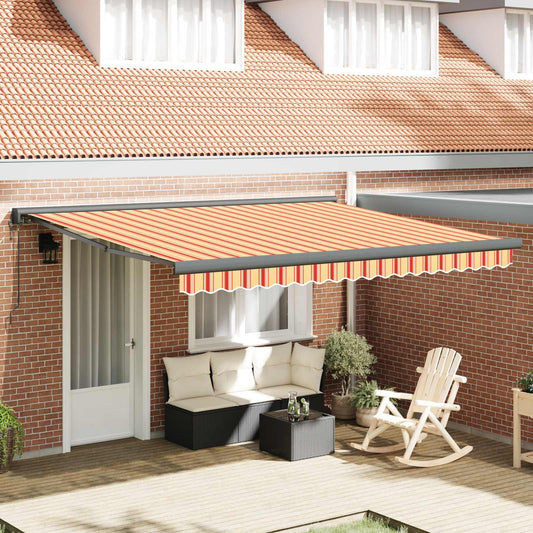 Tenda retrattile Giallo e Arancione 400 x 300 x 165 cm | homemem39