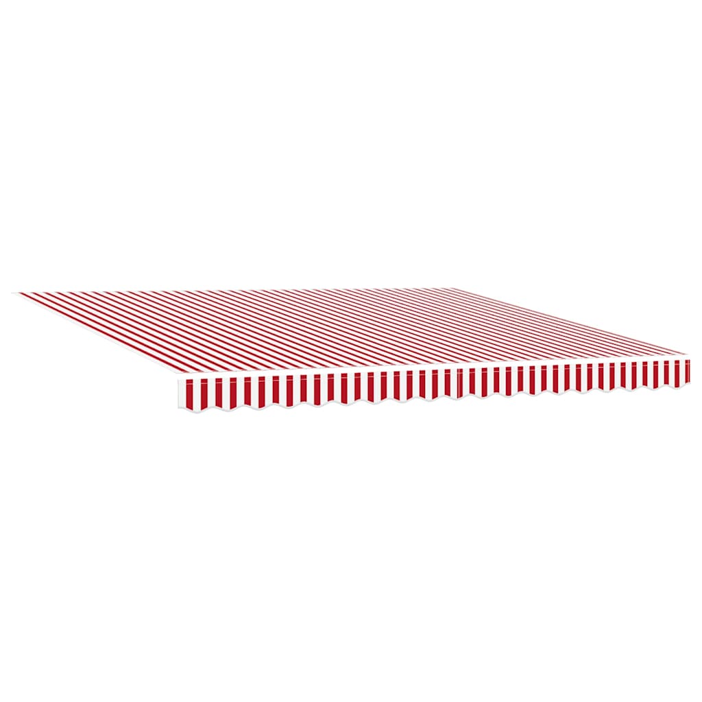 Tenda Retrattile Rosso e bianco 400 × 300 cm Tessuto, Metallo - homemem39