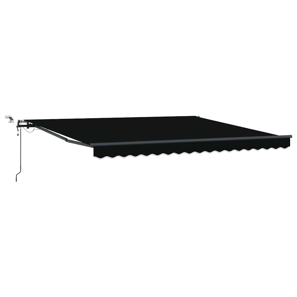 Tenda Retrattile con Nero 400 × 300 cm Tessuto - homemem39