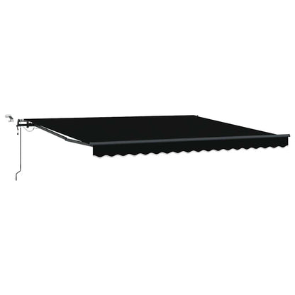 Tenda Retrattile con Nero 400 × 300 cm Tessuto - homemem39