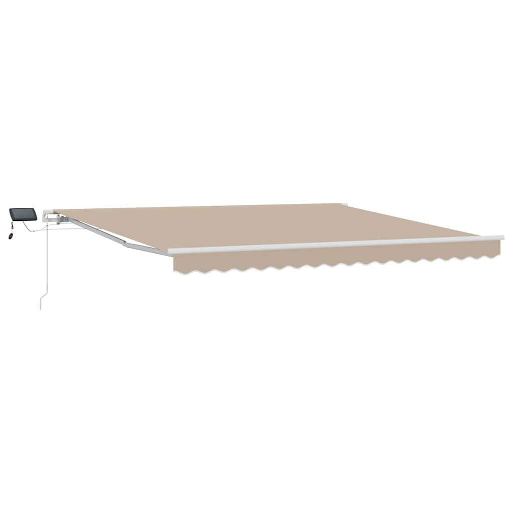 Tenda retrattile Beige 400 × 300 cm Tessuto e Alluminio | homemem39