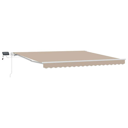 Tenda retrattile Beige 400 × 300 cm Tessuto e Alluminio | homemem39
