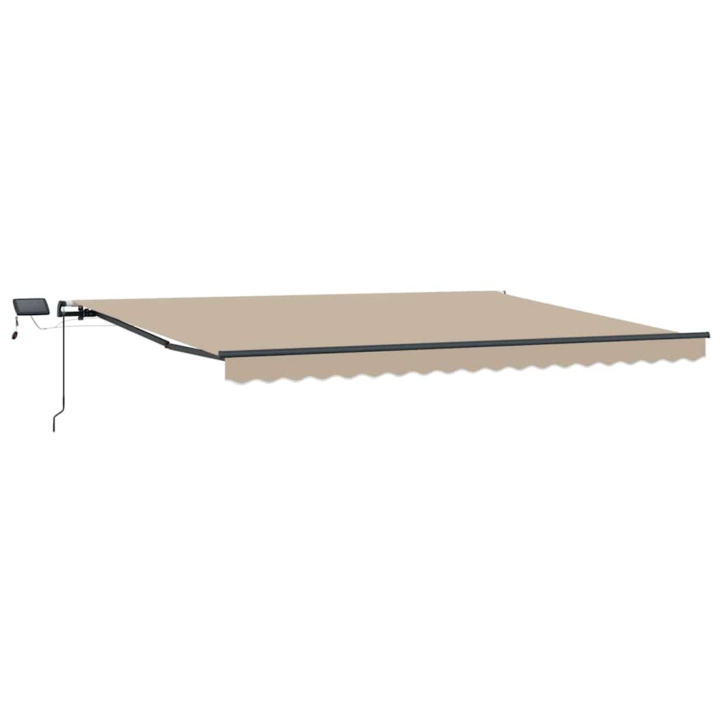 Tenda retrattile Beige 400 × 300 cm Tessuto e Alluminio | homemem39