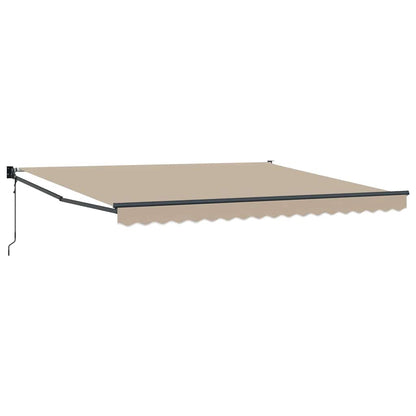 Tenda retrattile Beige 400 × 300 cm Poliestere e Metallo | homemem39
