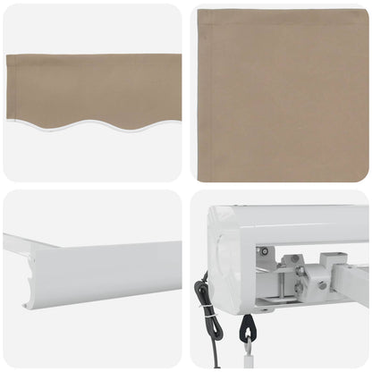 Tenda retrattile Beige 400 × 300 cm Tessuto e Metallo | homemem39