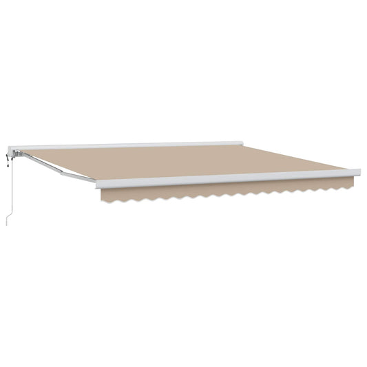 Tenda retrattile Beige 400 × 300 cm Tessuto e Metallo | homemem39