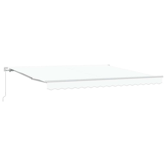 Tenda retrattile Bianco 400 × 300 cm Poliestere e Alluminio | homemem39