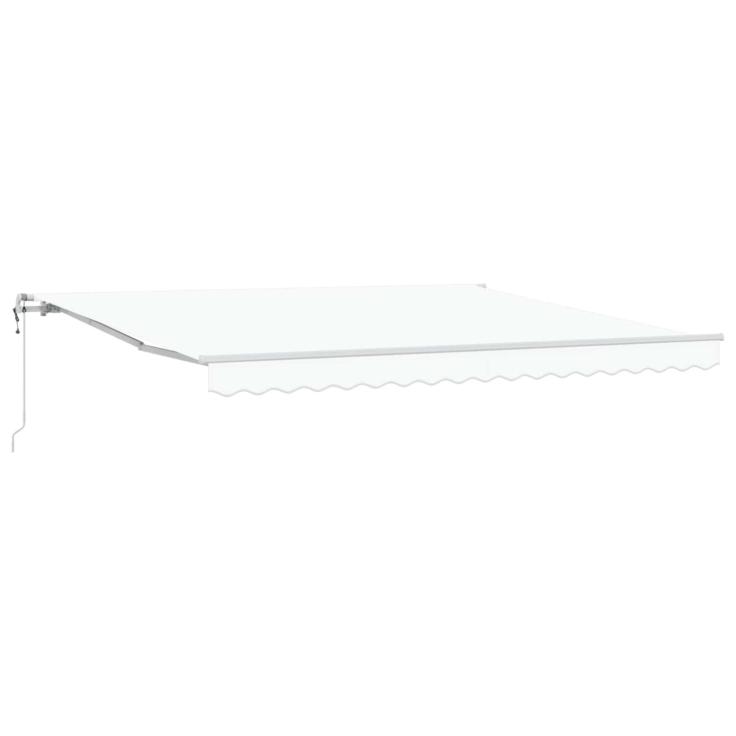 Tenda retrattile Bianco 400 × 300 cm Tessuto e Alluminio | homemem39