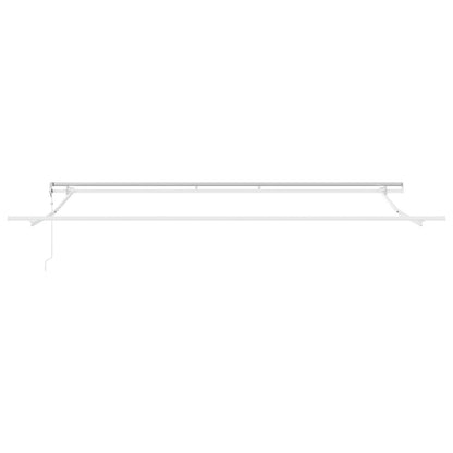 Tenda retrattile Bianco 400 × 300 cm Tessuto e Alluminio | homemem39