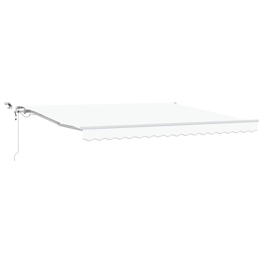 Tenda retrattile Bianco 400 × 300 cm Poliestere | homemem39