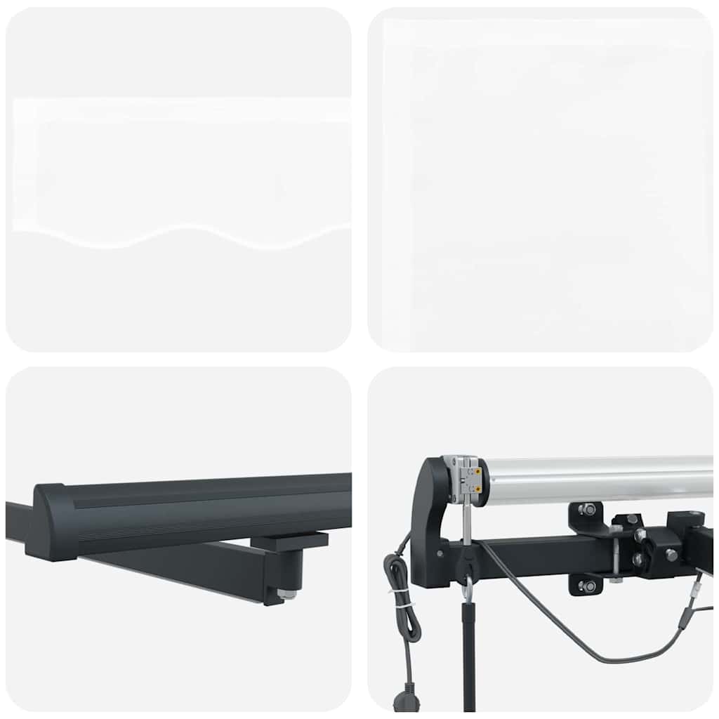 Tenda retrattile Bianco 400 × 300 cm Poliestere | homemem39