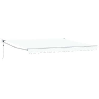 Tenda retrattile Bianco 400 × 300 cm Poliestere e Metallo | homemem39