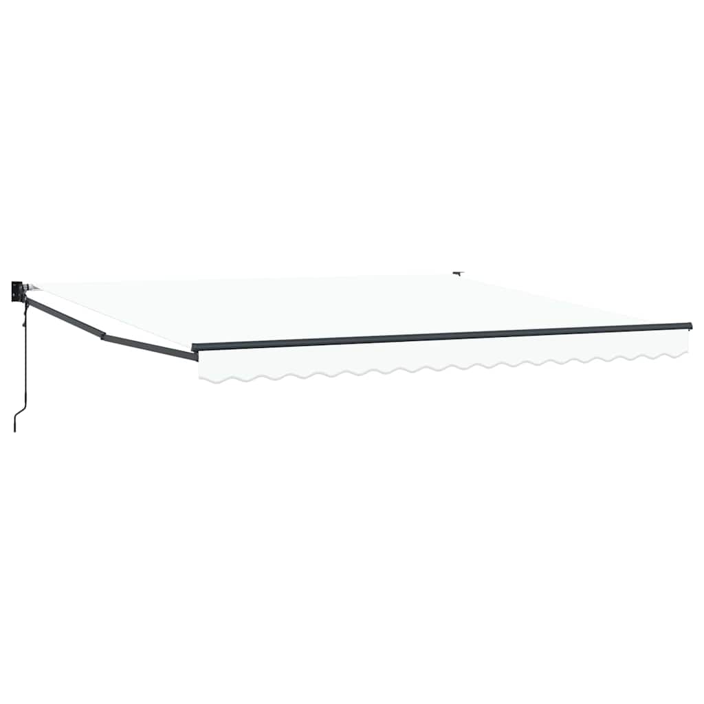 Tenda retrattile Bianco 400 × 300 cm Poliestere e Metallo | homemem39