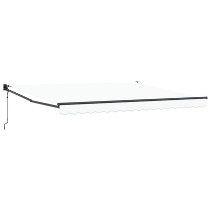 Tenda retrattile Bianco 400 × 300 cm Poliestere e Metallo | homemem39