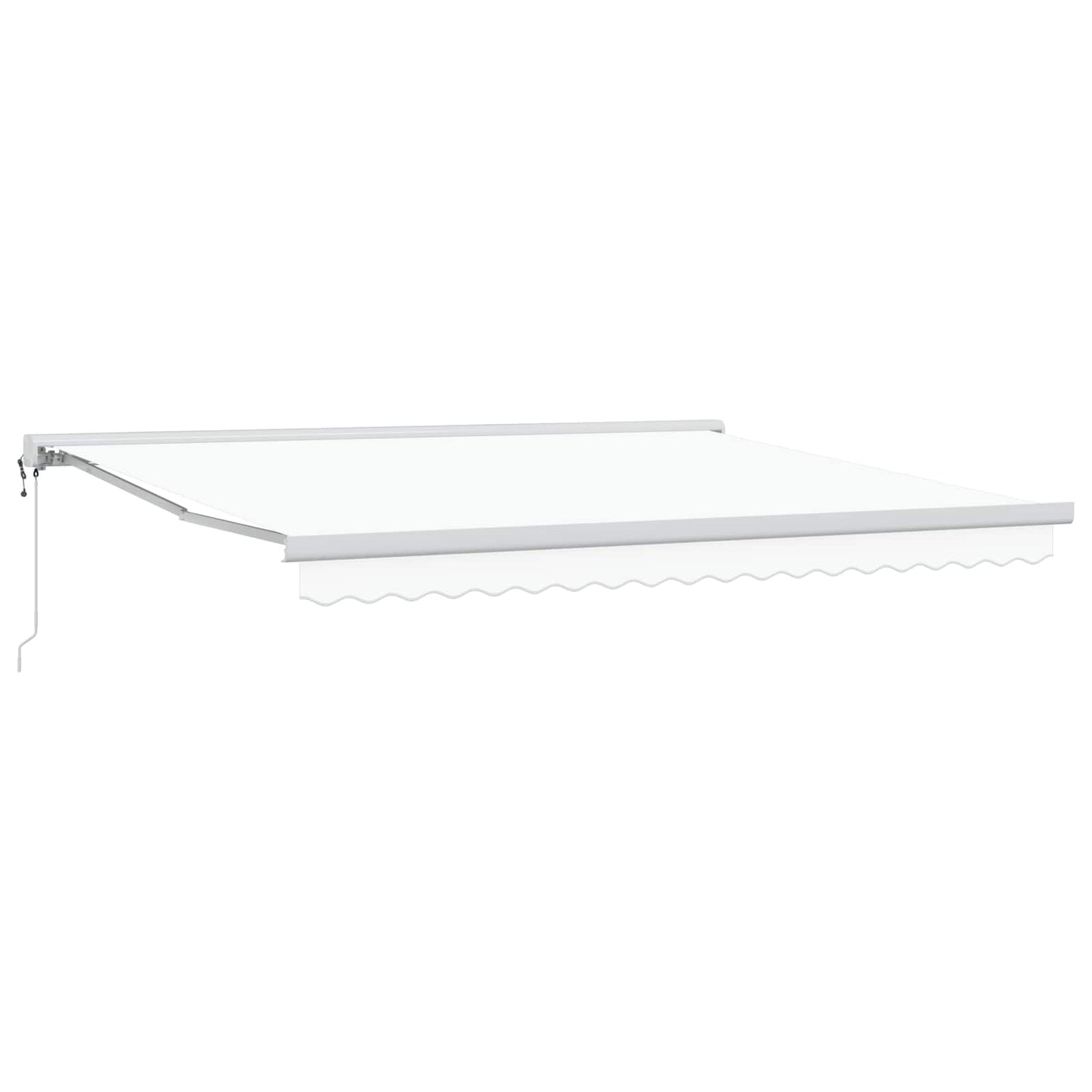 Tenda retrattile Bianco 400 × 300 cm Tessuto e Metallo | homemem39