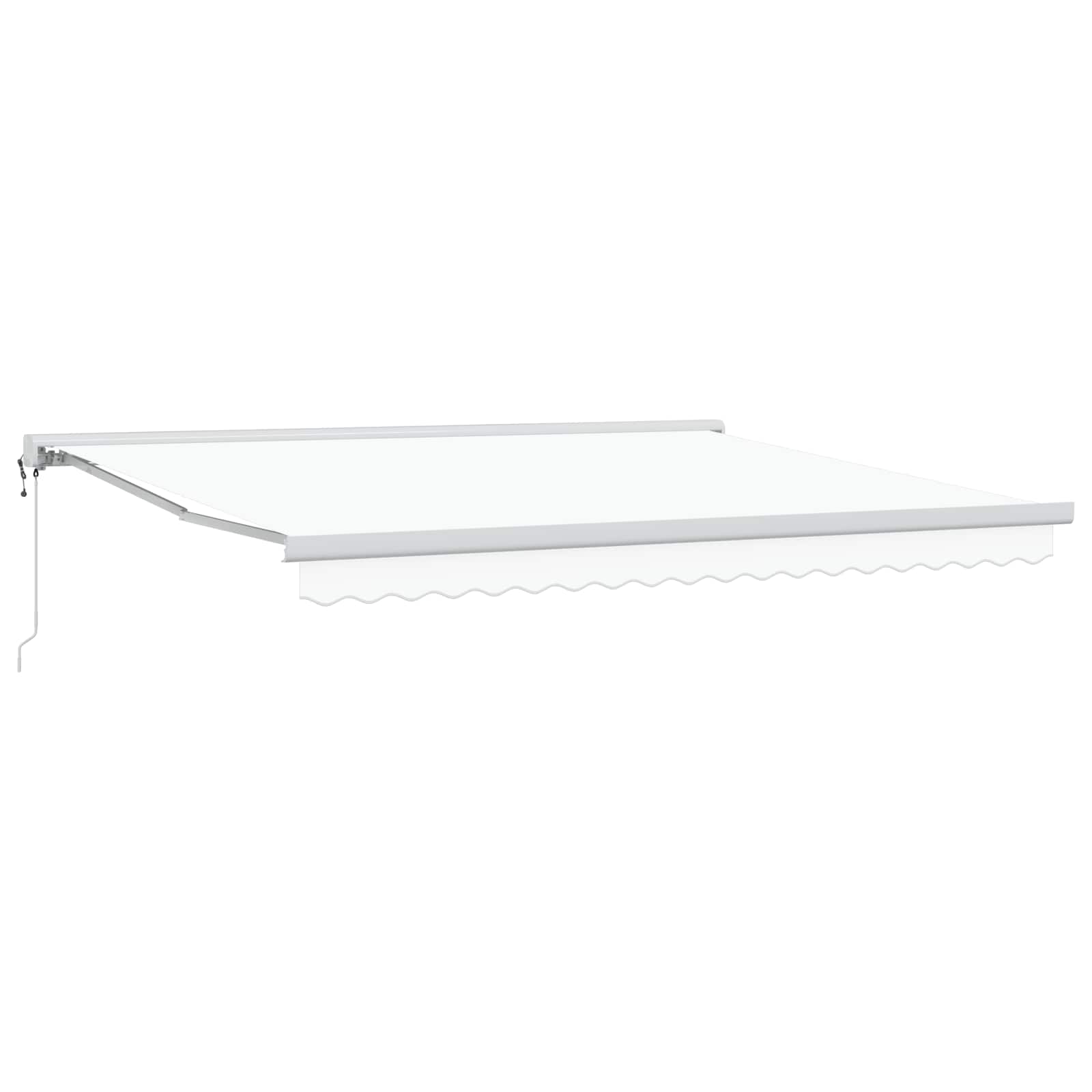Tenda retrattile Bianco 400 × 300 cm Tessuto e Metallo | homemem39