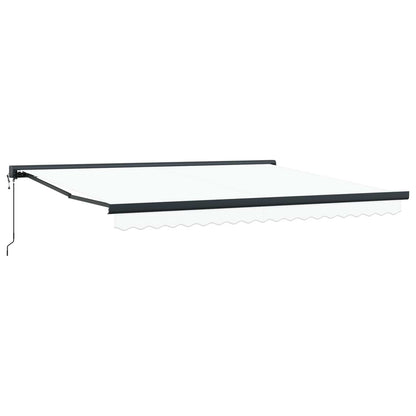Tenda retrattile Bianco 400 × 300 cm Tessuto e Metallo | homemem39