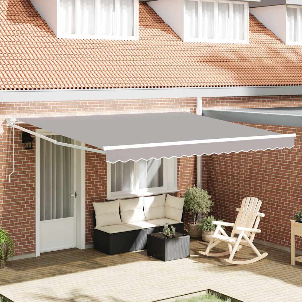 Tenda retrattile Grigio Chiaro 400 × 300 cm | homemem39