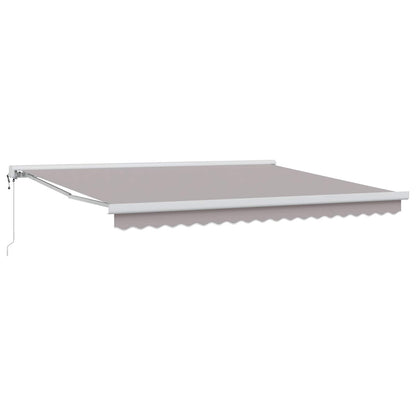 Tenda retrattile Grigio Chiaro 400 × 300 cm Tessuto e Metallo | homemem39