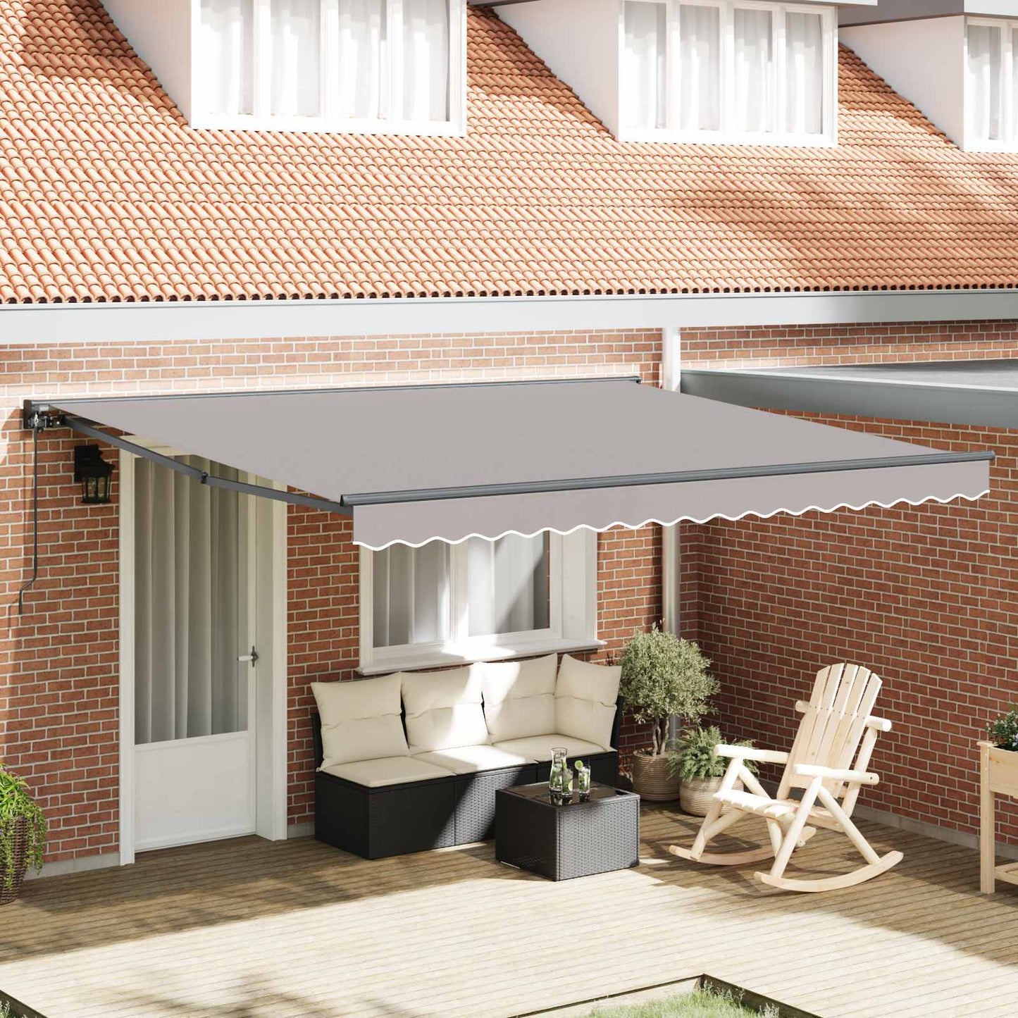 Struttura della tenda Grigio chiaro 400 × 300 cm | homemem39