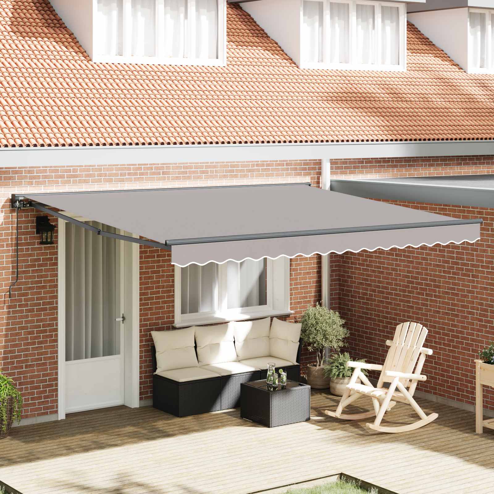 Struttura della tenda Grigio chiaro 400 × 300 cm | homemem39