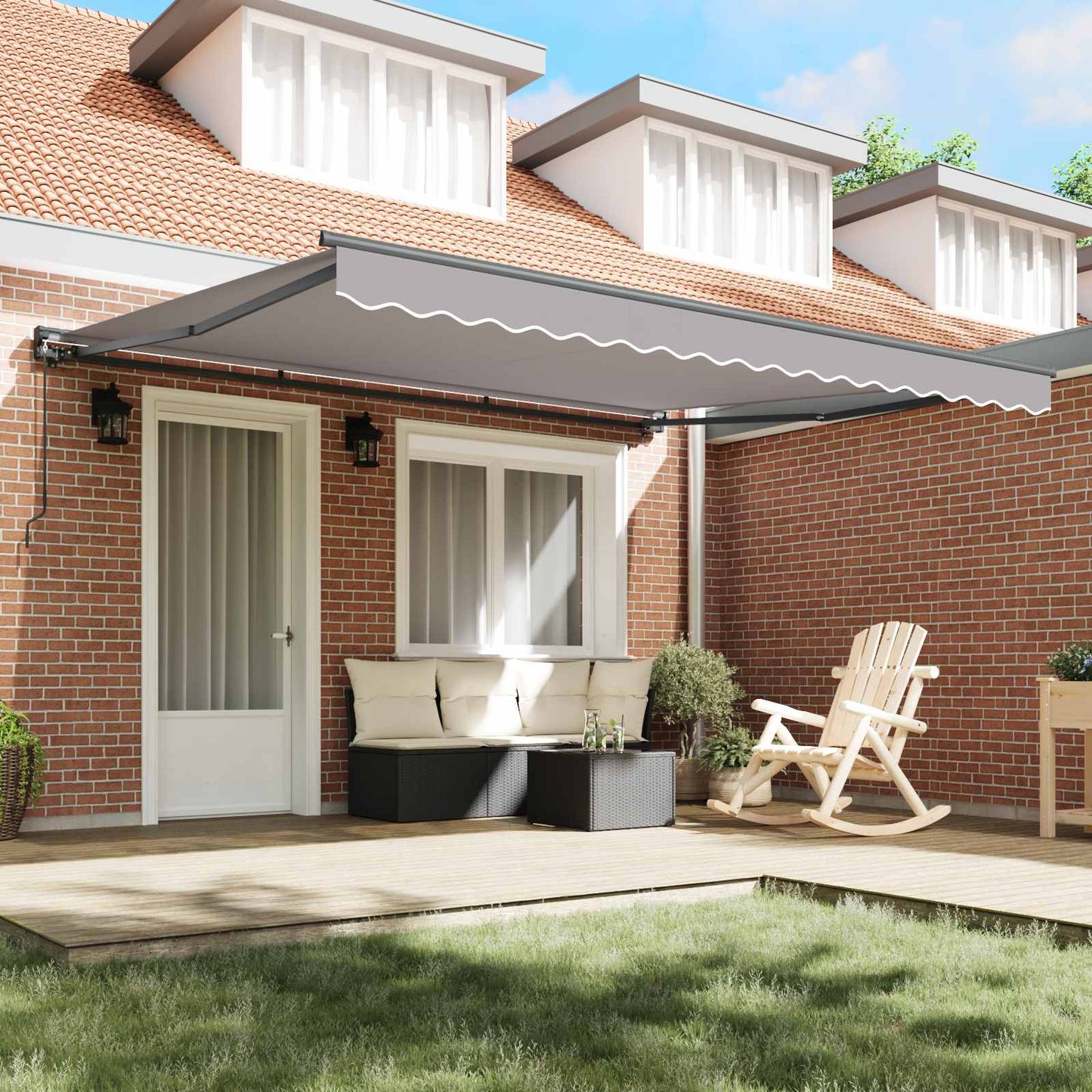 Struttura della tenda Grigio chiaro 400 × 300 cm | homemem39
