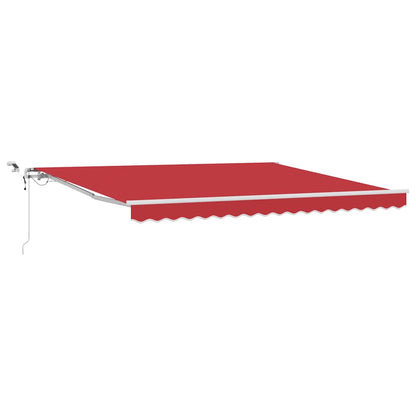 Tenda retrattile Rosso 400 × 300 cm Poliestere | homemem39