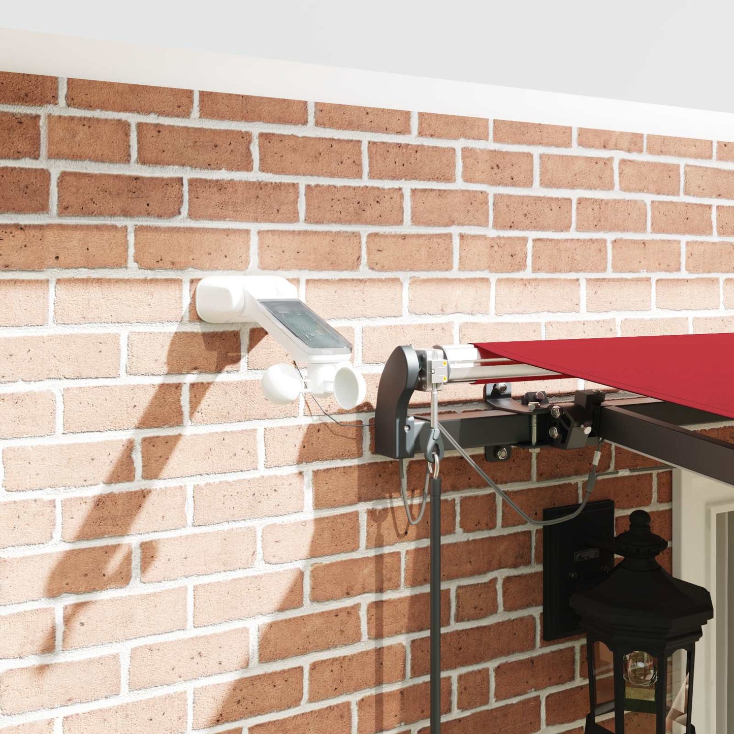 Tenda retrattile Rosso 400 × 300 cm Poliestere | homemem39