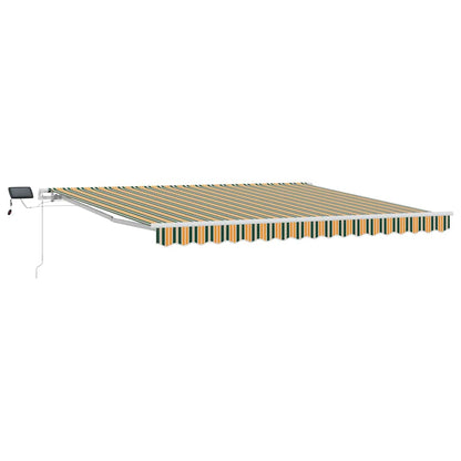 Tenda Retrattile con Verde e giallo 400 ×300 cm Tessuto - homemem39
