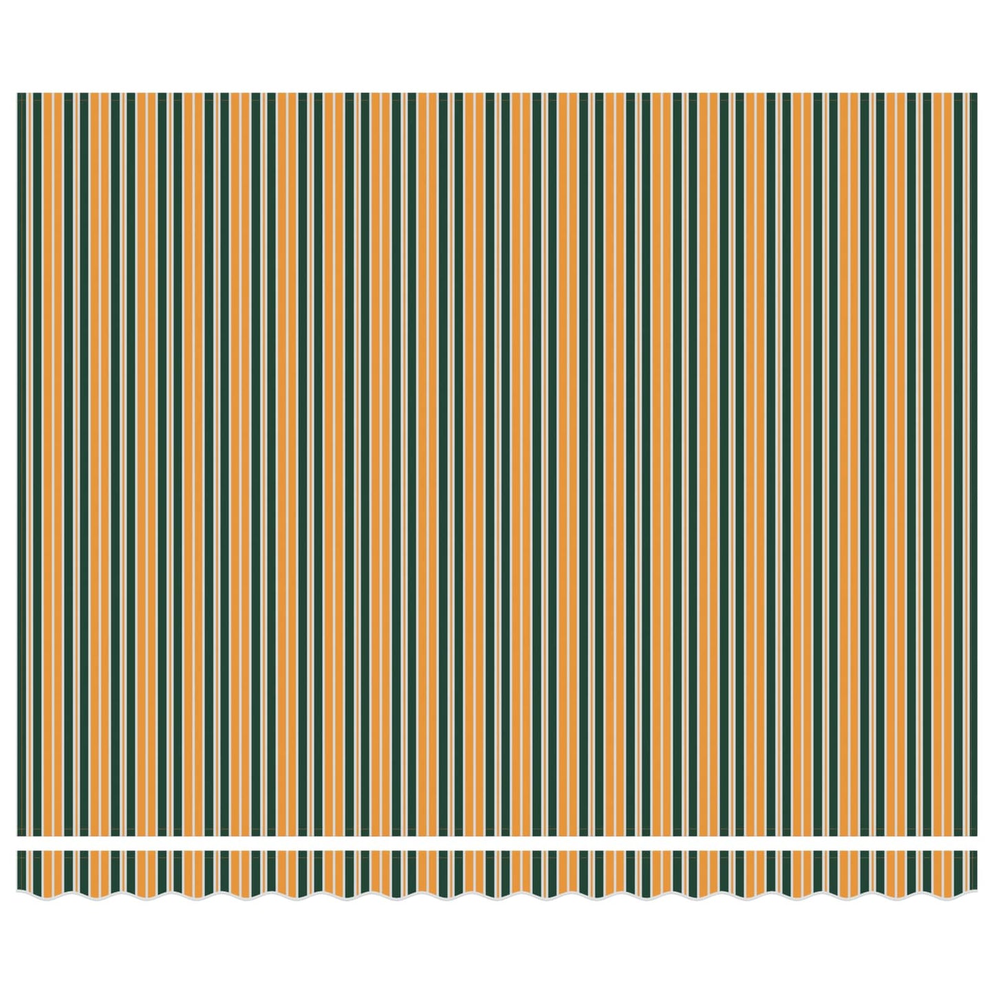 Tenda Retrattile Verde e giallo 400 × 300 cm Tessuto