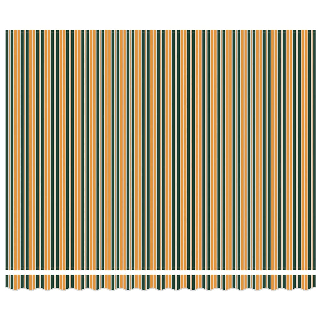 Tenda Retrattile Verde e giallo 400 × 300 cm Tessuto - homemem39