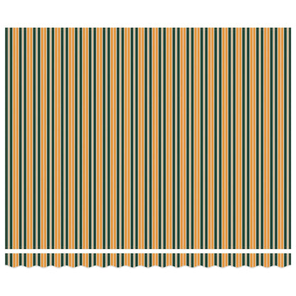 Tenda Retrattile Verde e giallo 400 × 300 cm Tessuto - homemem39